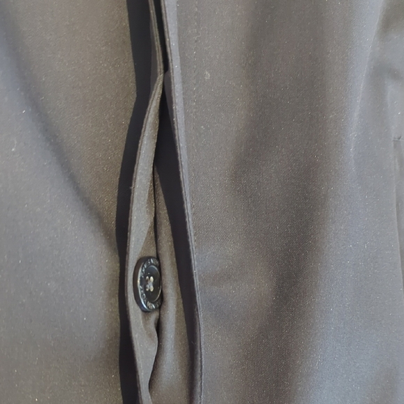 Jones New York Black Trench Coat with Long Sleeves and Relaxed Fit - Picture 8 of 16